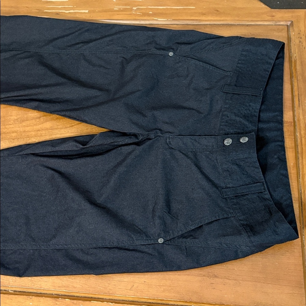 Athleta Nylon Blend Dark Gray Pants Size 12 - Picture 4 of 16
